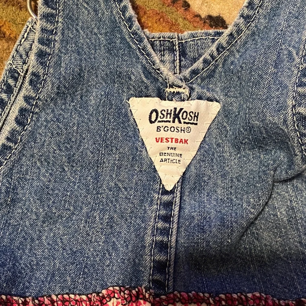 OshKosh B'gosh Denim Overall Dress with Paris Skirt toddler Med